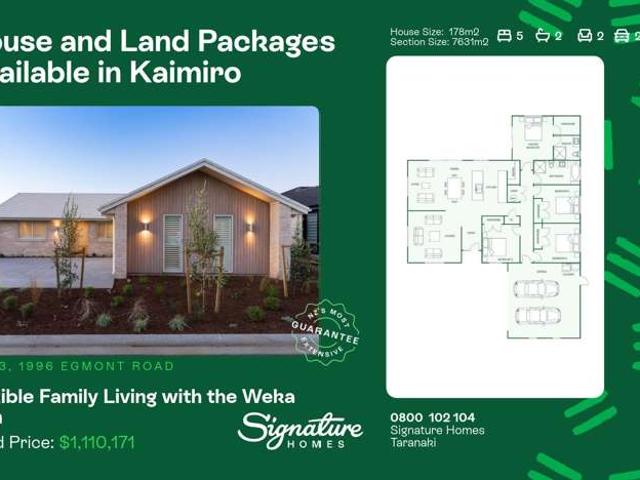 House for sale in Kaimiro, New Plymouth District