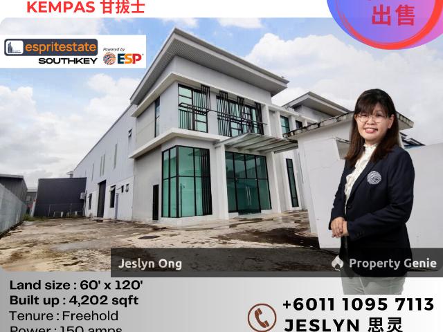 Warehouse for sale in Johore Bahru, Johor