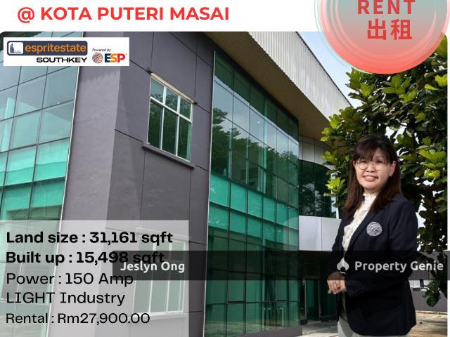 Warehouse for rent in Pasir Gudang, Johor
