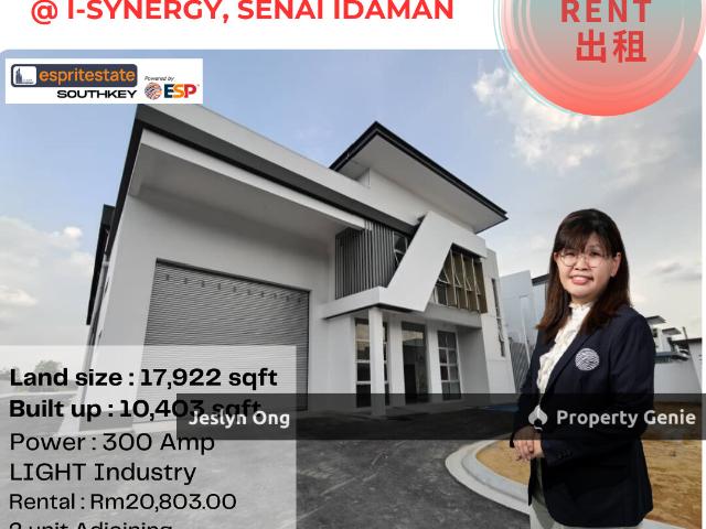Warehouse for rent in Kulai, Johor