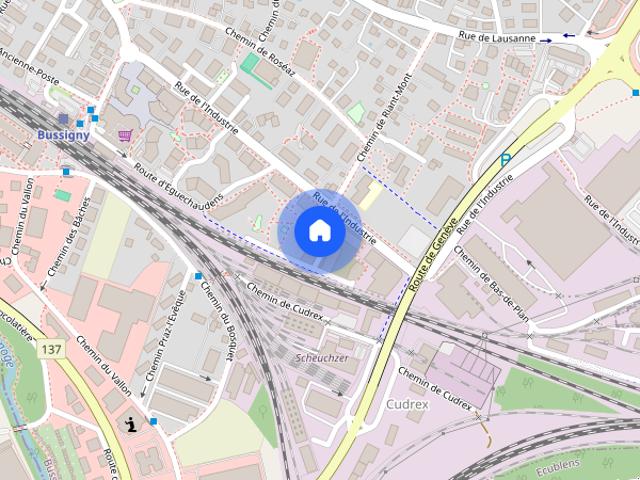Apartment mieten in Cudrex, Bussigny