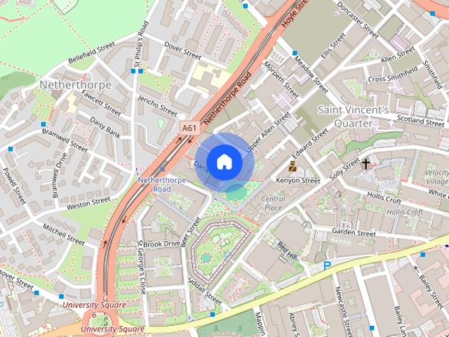 Apartment for rent in Saint Vincent's, Netherthorpe