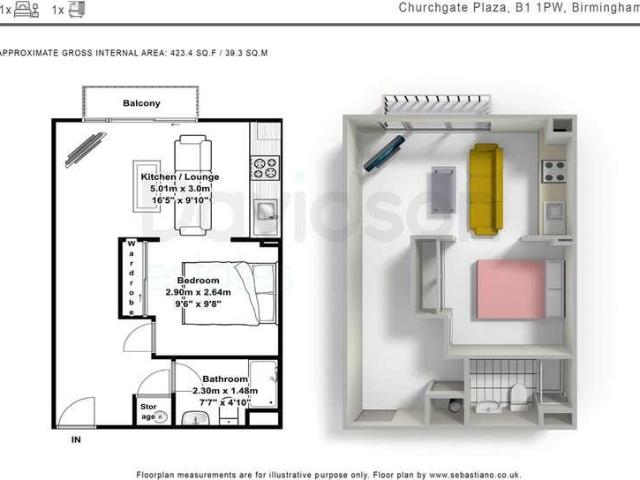 Flat for sale in Calthorpe Fields, West Midlands