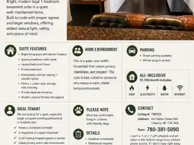 Apartment for rent in Northwest, Alberta