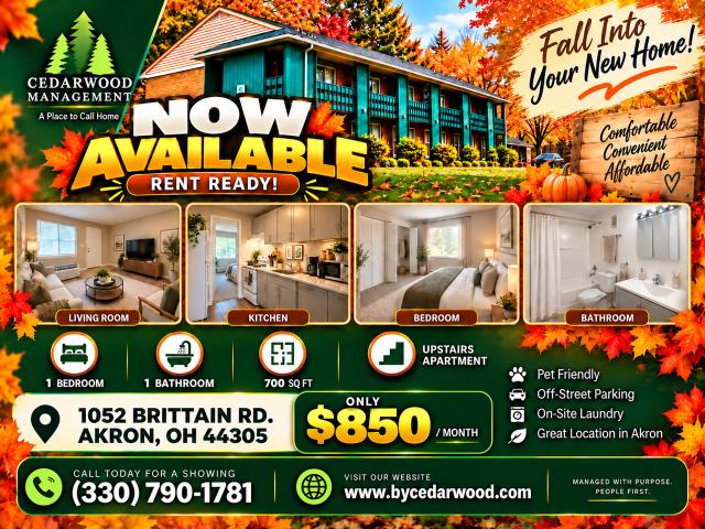 Apartment for rent in Akron, Summit County