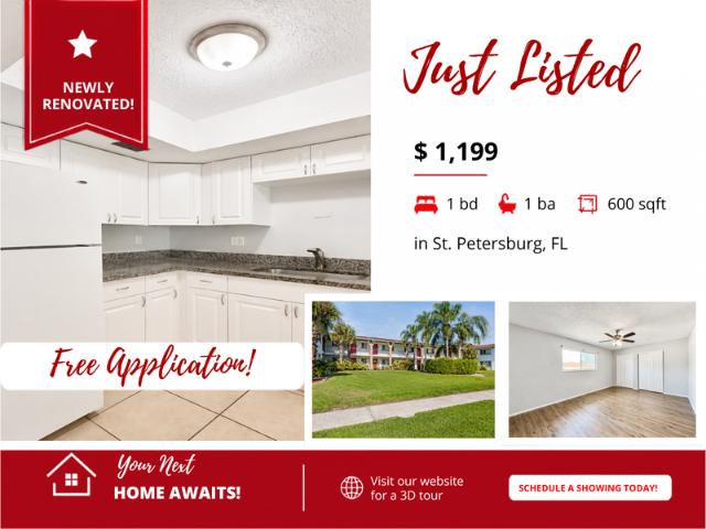 Apartment for rent in Saint Petersburg, Florida