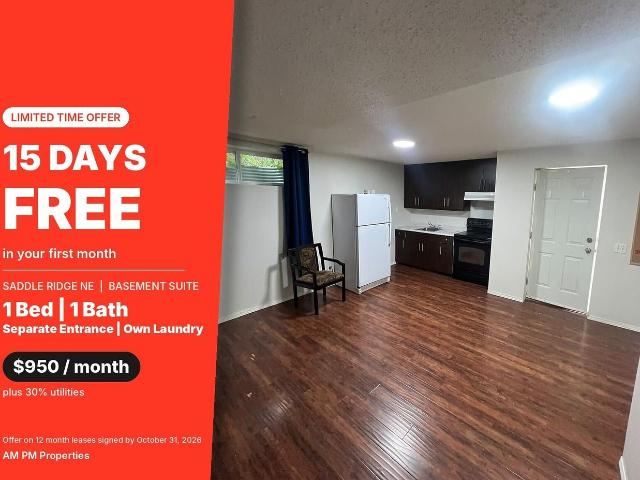 Apartment for rent in Saddle Ridge, Calgary