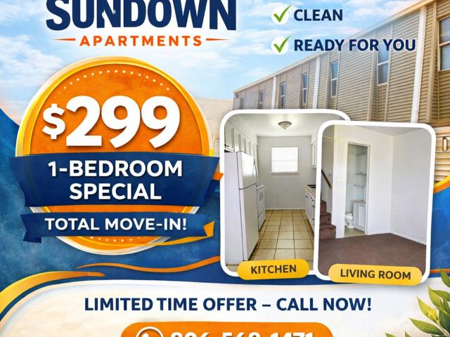 Apartment for rent in Sundown, Texas