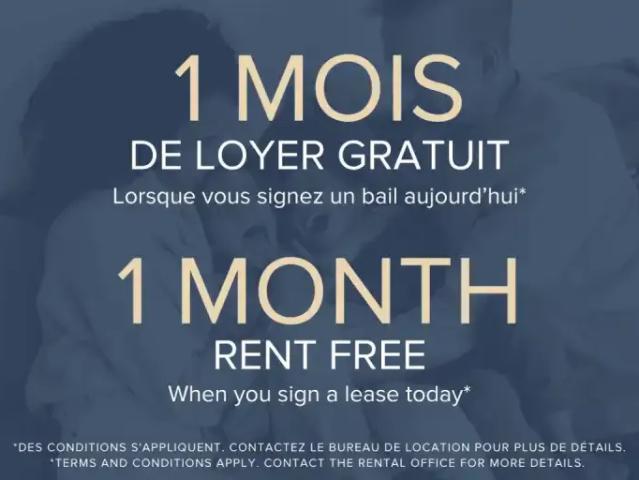 Apartment for rent in St. Leonard's, Quebec