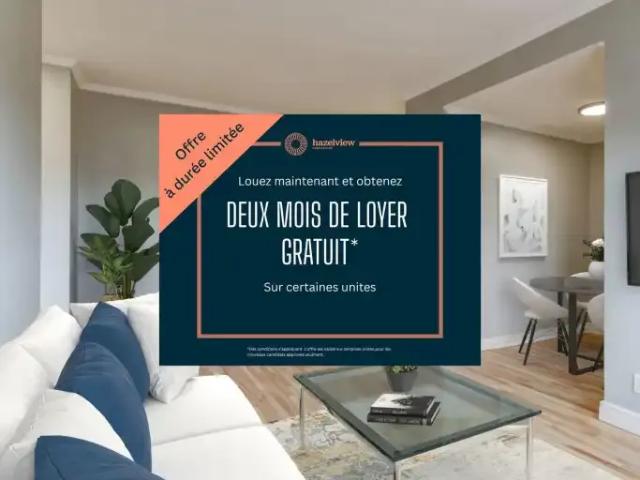 Apartment for rent in St. Leonard's, Quebec