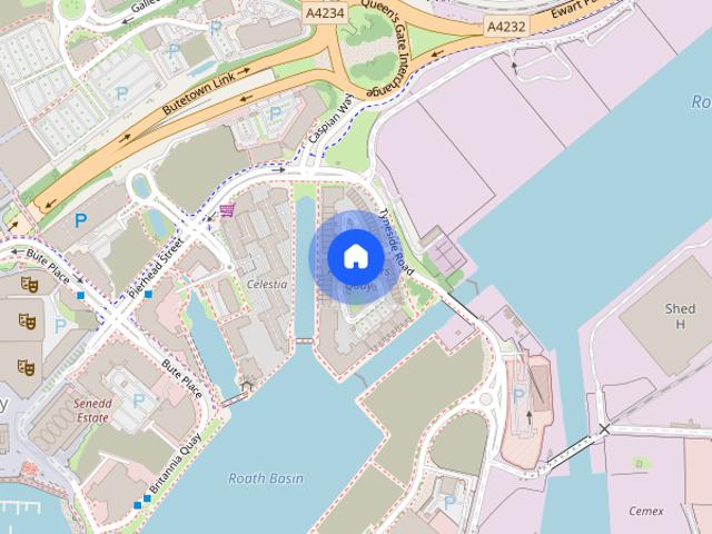 Apartment for rent in Cardiff Bay, Falcon Lodge