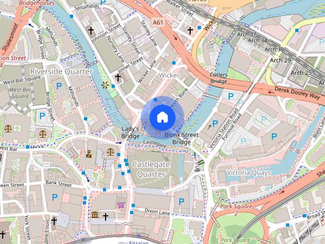 Apartment for rent in Castlegate, Burngreave