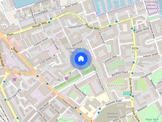 Apartment for rent in Greenland Place, Greater London