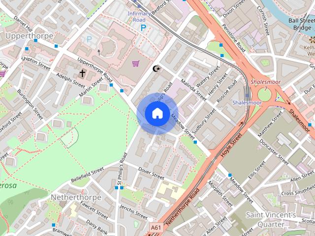 Apartment for rent in Saint Vincent's, Netherthorpe