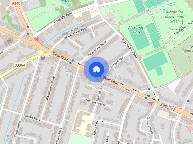 Apartment for rent in Tolworth, Greater London