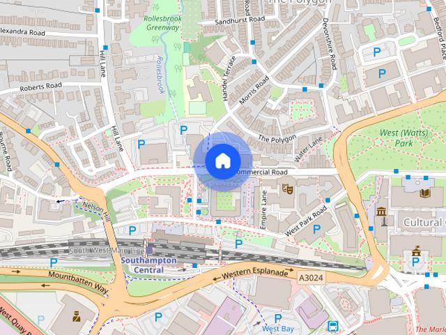 Apartment for rent in The Polygon, City Of Southampton