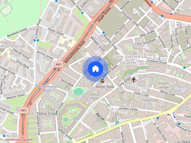 Apartment for rent in Saint Vincent's, Netherthorpe