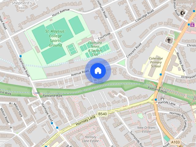 Apartment for rent in Shepherd's Hill, Greater London