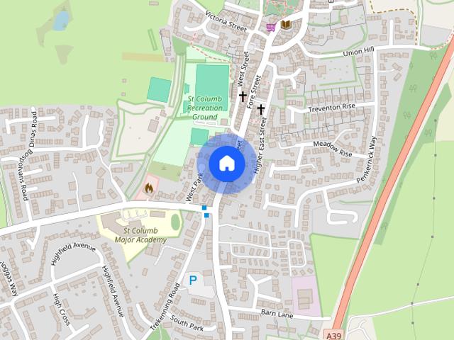Apartment for rent in Gluvian, St Columb Major