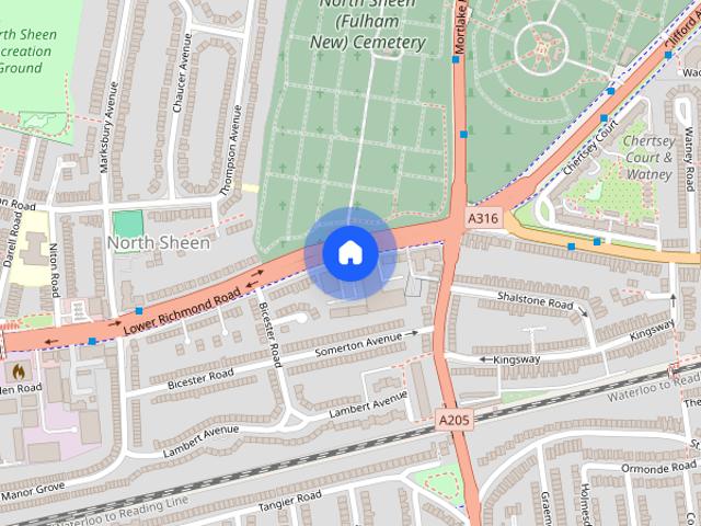 Apartment for rent in North Sheen, Greater London