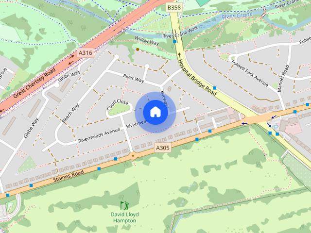 House for rent in Whitton, Greater London