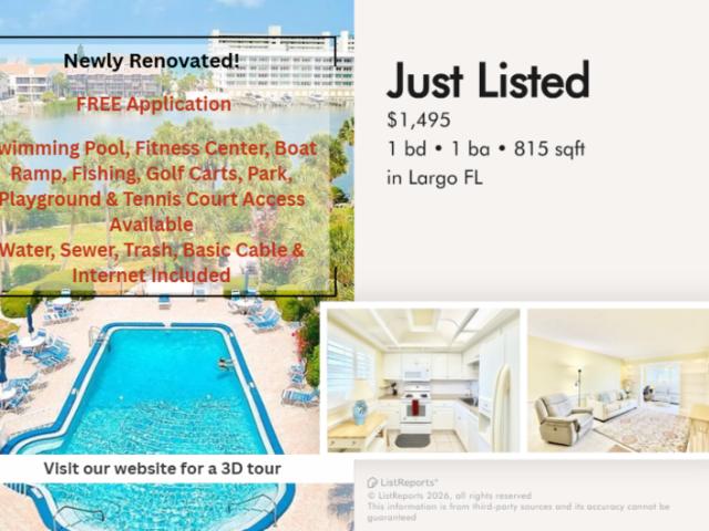 Condo for rent in Largo, Florida