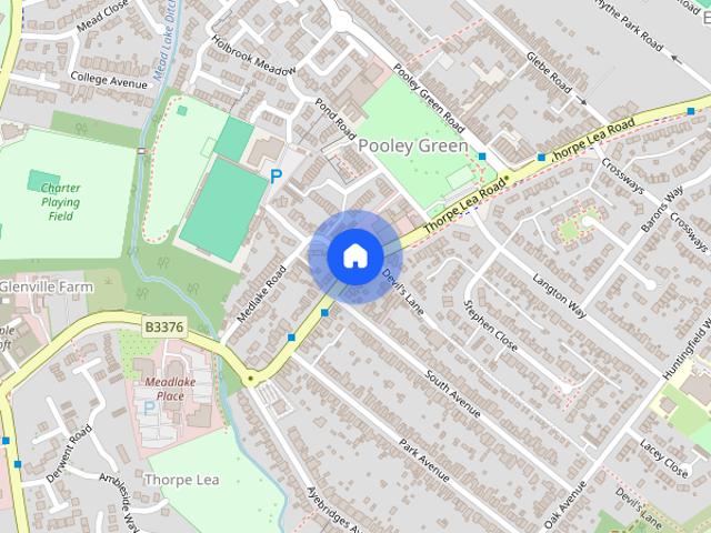 House for rent in Pooley Green, Row Town