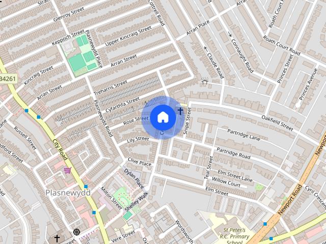 Apartment for rent in Plasnewydd, Falcon Lodge