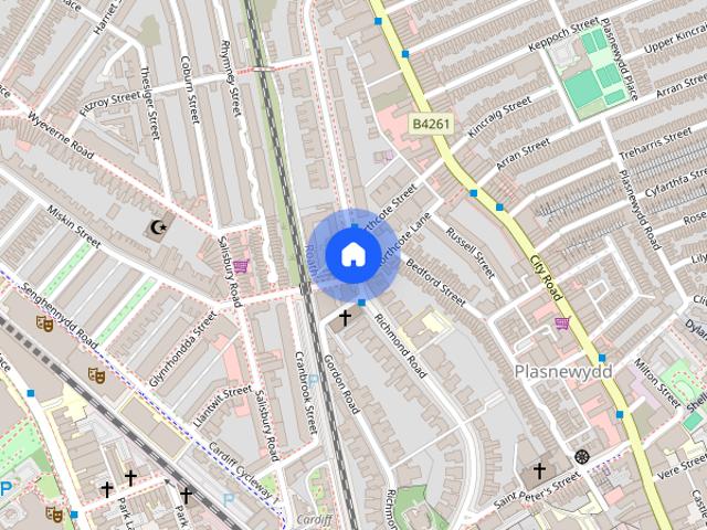 Apartment for rent in Plasnewydd, Falcon Lodge