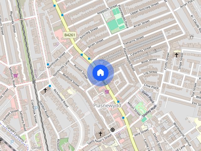 Apartment for rent in Plasnewydd, Falcon Lodge