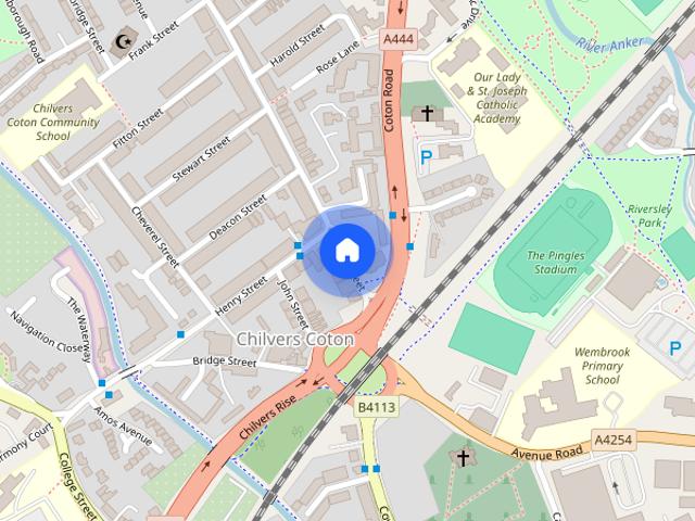 Apartment for rent in Chilvers Coton, Camp Hill