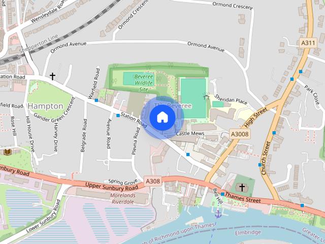 Apartment for rent in Hampton, Greater London