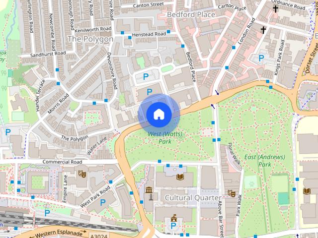 Apartment for rent in The Polygon, City Of Southampton