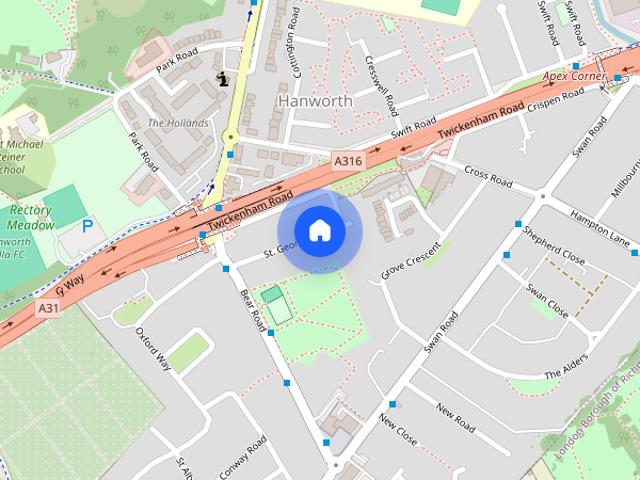 Apartment for rent in London Borough of Hounslow, Hanworth