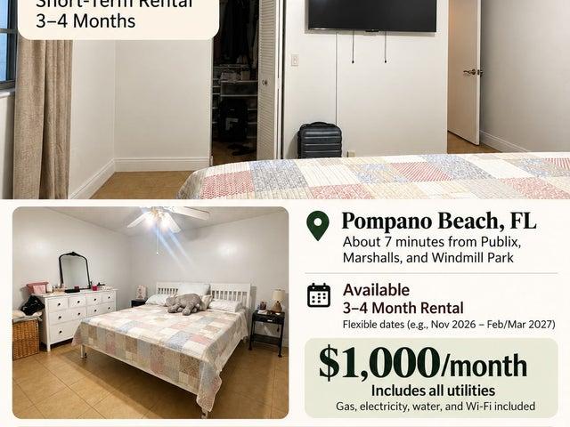 Room for rent in Pompano Park, North Lauderdale