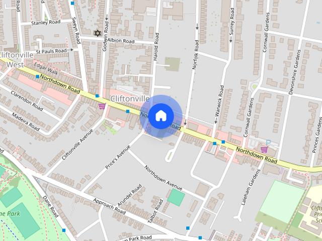 Room for rent in Cliftonville West, Acol