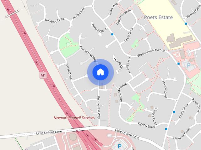 Apartment for rent in Poets Estate, Newport Pagnell