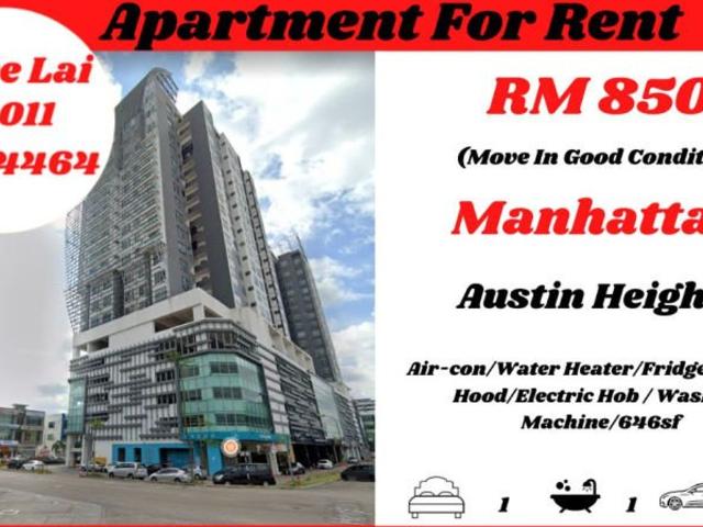 Apartment for rent in Tebrau, Johor