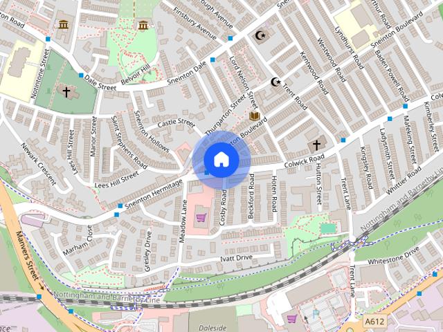 Townhouse for rent in Sneinton, City of Nottingham