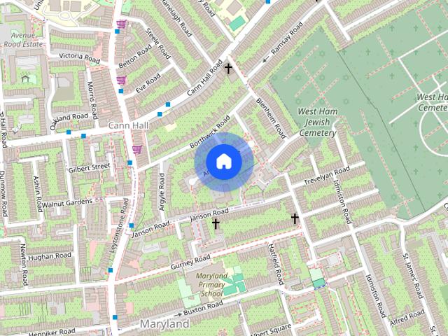 Townhouse for rent in Cann Hall, Greater London
