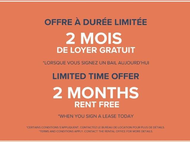 Apartment for rent in St. Leonard's, Quebec