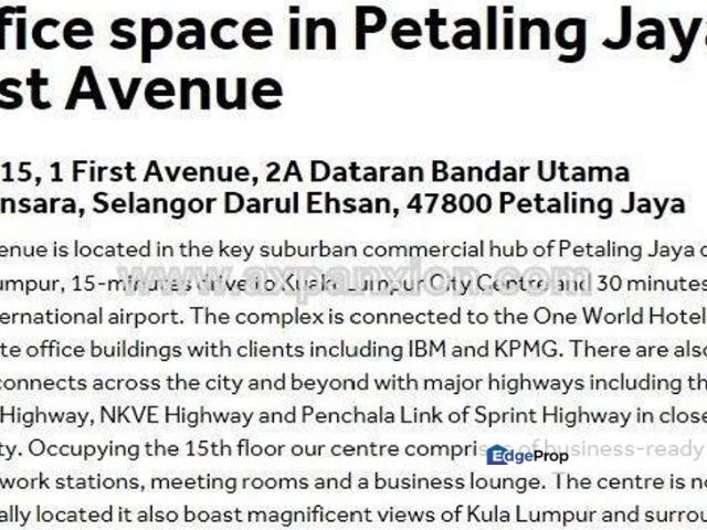 Shop for rent in Petaling, Damansara Damai