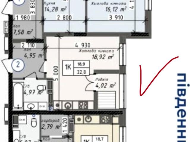 Квартира продажа в Малиновский, Великодолинском