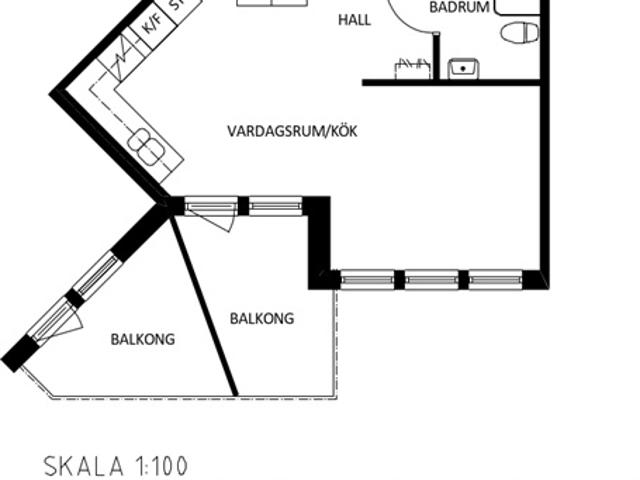 Lägenhet hyra i Björkskatan, Luleå
