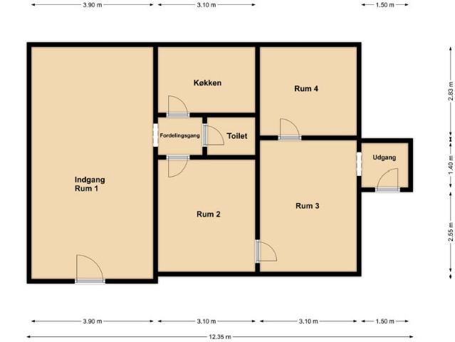 Lejlighed til leje i Ringe, Faaborg-Midtfyn