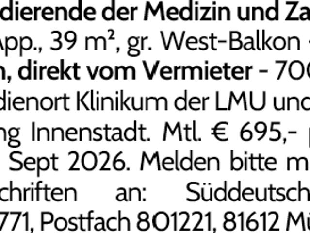 Wohnung mieten in Altstadt-Lehel, München