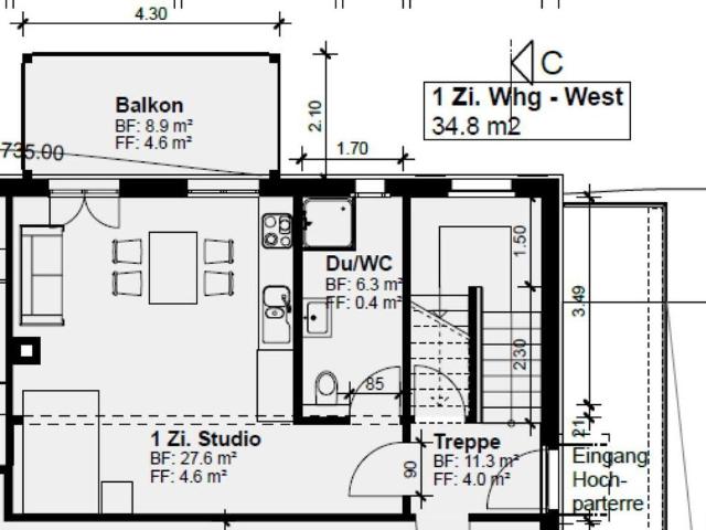 Apartment mieten in Schwarzenbach (SG), St. Gallen