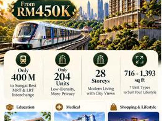 Condominium for sale in Sungai Besi, Kuala Lumpur