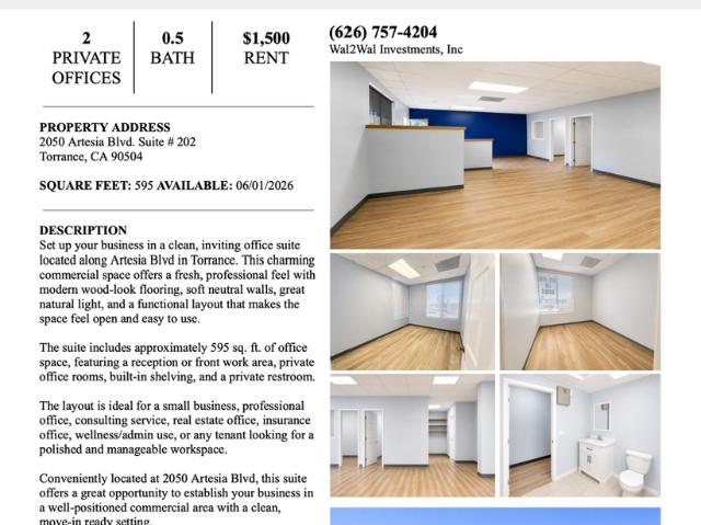 Apartment for rent in Torrance, California