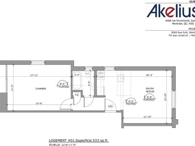 Apartment for rent in St. Leonard's, Quebec